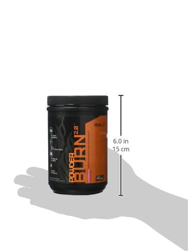 Rivalus Powder Burn, Watermelon, 0.8 Pound - Intense Pre-Workout Energy, 200mg Caffeine, Zero Banned Substances, Made in USA.