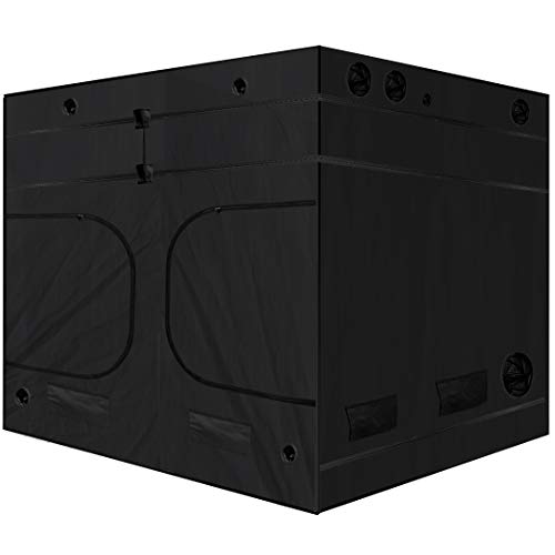 Ultra Yield 120"x120"x84" + 12" Extension Grow Tent - 1680D Mylar Professional Indoor Growing Tents - Use for Hydroponics Growing System - 10x10
