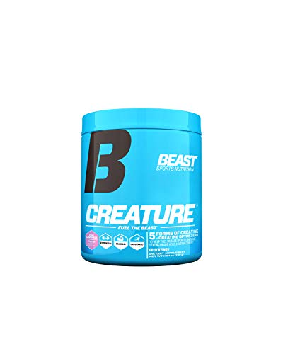 Beast Sports Nutrition – Creature Creatine Complex – Fuel Muscle Growth – Increase Strength – Enhance Endurance – Reduce Recovery Time – 5 Forms of Creatine – Pink Lemonade 60 Servings