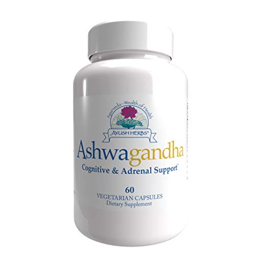 Ayush Herbs Ashwagandha Supplement, 60 Capsules