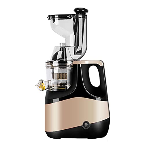 Slow Juicer Machines Vegetable And Fruit Masticating Juicer With Big Wide 80mm Chute, Cold Pressed Juicer Machine Easy To Clean (Color : Gold)