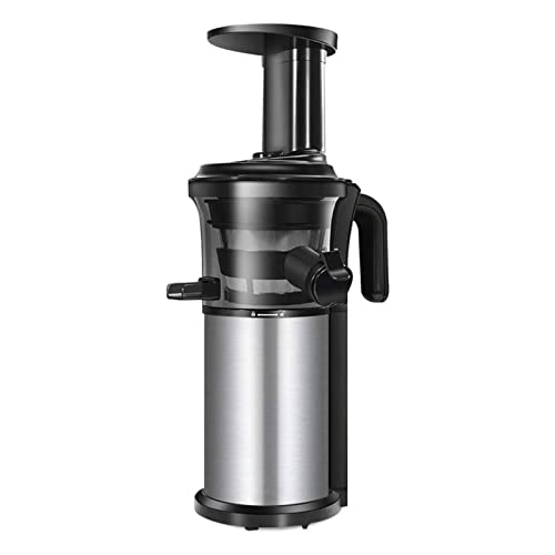QXWJ 200W 40RPM Stainless Steel Masticating Slow Auger Juicer,220V Fruit and Vegetable Juice Extractor Compact Cold Press Juicer Machine