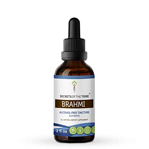 Brahmi Tincture Alcohol-Free Extract, Organic Brahmi (Bacopa Monnieri) 2 oz