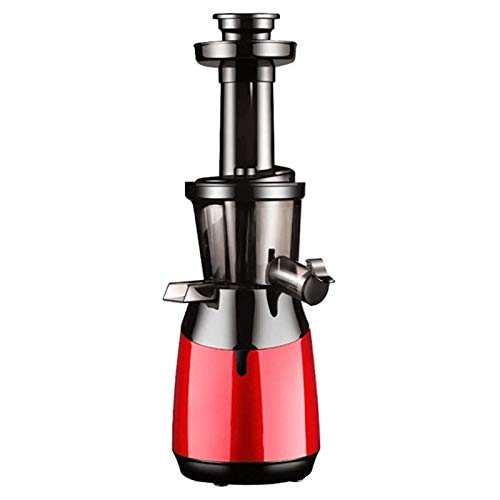 WERCHW Slow Masticating Juicer, Cold Press Extractor, High Nutrient Yield Juicing for Fruits & Vegetables w/Safety Lock, Reverse Mode, Quiet Motor, Cleaning Brush (Color : Red)