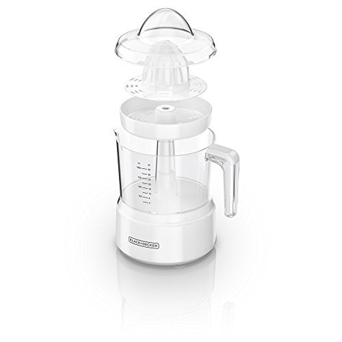 BLACK+DECKER 32oz Citrus Juicer, White, CJ650W,Small