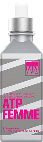 MMUSA ATP Femme Creatine for fit women, aerobics, pre workout, energy boost, extra strength, power, stamina, amino energy, stable & soluble creatine, lean body, instant absorption. Delicious flavor.