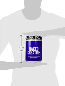 Pure Creatine Monohydrate – 200 Servings - 1,000 Grams, 2.2lb Bulk, Vegan, Non-GMO, Gluten Free, Soy Free. Aid Strength Gains, No Artificial Ingredients - NAKED CREATINE