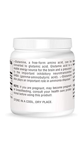 Source Naturals L-Glutamine Powder - Free Form Amino Acid That Supports Metabolic Energy - 16 oz