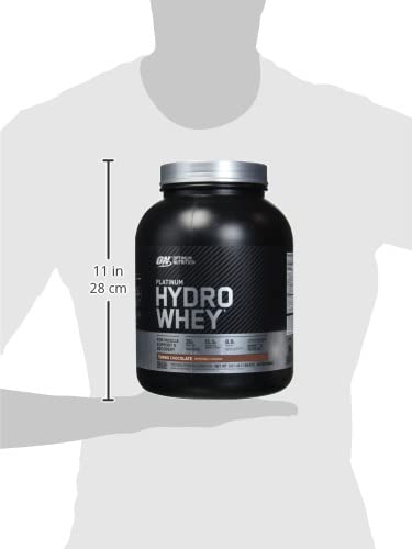 Optimum Nutrition Platinum Hydrowhey Protein Powder, 100% Hydrolyzed Whey Protein Isolate Powder, Flavor: Turbo Chocolate, 3.5 Pounds