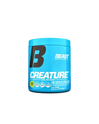 Beast Sports Nutrition – Creature Creatine Complex – Fuel Muscle Growth – Increase Strength – Enhance Endurance – Reduce Recovery Time – 5 Forms of Creatine – Citrus 60 Servings