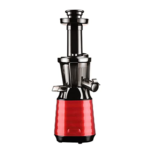 WXLBHD Juicer Machines, Slow Masticating Juicer, Automatic Separation of Slag Juice，Vertical Machine,Easy to Clean, BPA-Free, Quiet Motor (Color : Red)