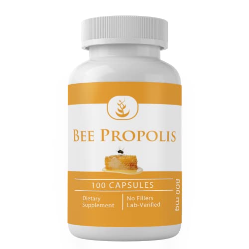 Pure Original Ingredients Bee Propolis, (100 Capsules) Always Pure, No Additives Or Fillers, Lab Verified