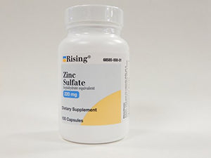 Zinc Sulfate heptahydrate equivalent 220Mg Capsules - 100 each