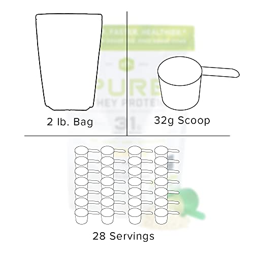 Pure Whey Protein Powder Vanilla 2lb Bag