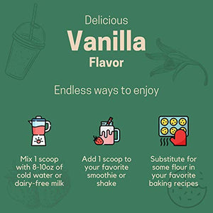 NovaLife Organic Skin Health Vanilla Plant Protein Powder, 1.65 Pounds, 20 Servings, 24g Protein, Collagen, Low Carb, Keto Friendly, Soy Free, Dairy Free, Non-GMO, Gluten Free, No Sugar Added