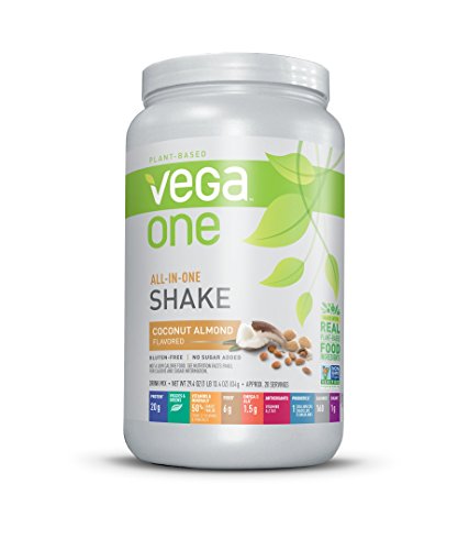 Vega One All-In-One Nutrition Shake Coconut Almond (20 servings) - Plant Based Vegan Protein Powder, Non Dairy, Gluten Free, Non GMO, 29.4 Ounce (Pack of 1)