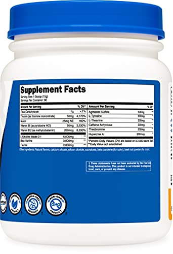 Nutricost Pre-Workout Complex Powder Peach Mango (60 Serv)