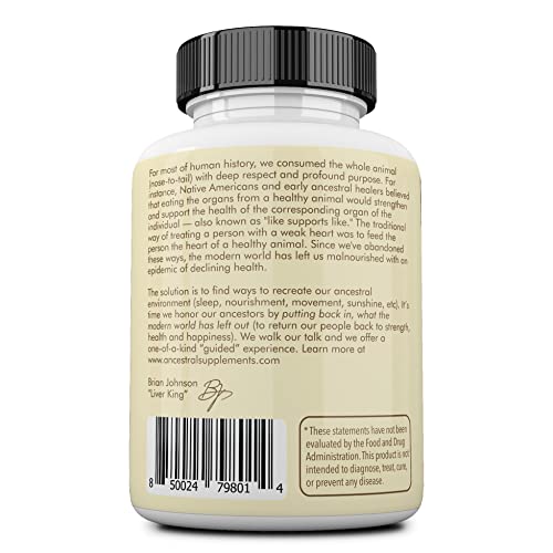 Ancestral Supplements Grass Fed Living Bone — Supports Bone Strength, Flexibility, and Remineralization (60 Day Supply)