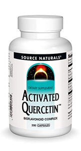 Source Naturals Activated Quercetin - Plant-Derived Bioflavonoid Complex - Seasonal & Immune Defense - 200 Capsules