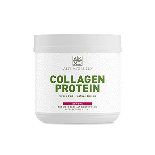 Collagen Peptides Protein Powder Unflavored by Dr. Amy Myers (16 oz) - Grass-Fed Collagen Protein Powder, Non-GMO, Gluten Free, Keto Friendly - Supports Hair, Skin, Nails, Bone & Joint Health