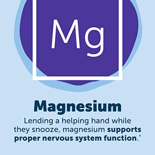 SmartyPants Kids Sleep Gummies: Melatonin FREE; Magnesium for Nervous System Support; L-Theanine for Relaxation; Saffron for Sleep Support, Chamomile & Lemon Balm, Cherry flavor, 42 Ct (21 Day Supply)