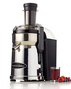 Omega Juicer MMC500C Commercial High Speed Centrifugal Extractor with Mega Mouth Wide Chute, 540-Watts, Metallic