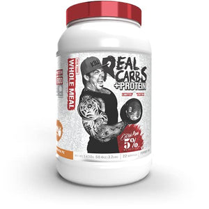 Rich Piana 5% Nutrition Real Carbs + Protein | Real Food Meal Replacement + Animal Protein | Lean Muscle Mass Gainer, Complex Carbohydrates, Workout Recovery | 50.4 oz, 22 Srvgs (Apple Cinnamon Pie)
