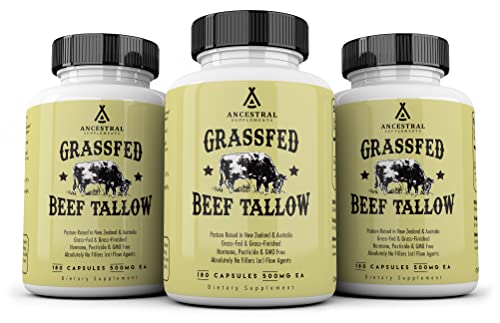 Ancestral Supplements Grass Fed Tallow Capsules — Based On The Native Wisdom of Our Early Ancestors, Tallow Provides The Same Nourishing Kidney Fat (Suet) That Our Ancestors Selectively Hunted.