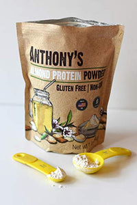 Anthony's Almond Protein Powder, 1 lb, Gluten Free, Non GMO, Plant Based Protein, Made in USA