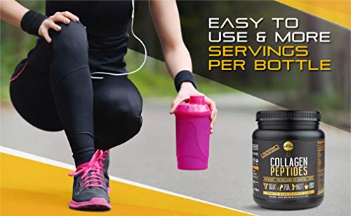 SOL STRONG Collagen Peptides Protein Powder Collagen Powder Pasture-Raised, Gluten-Free Certified Paleo and Keto, 20oz USA Extra Large (1)