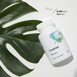 Thorne Theanine - 200mg of L-Theanine - Support a Healthy Stress Response, Relaxation, and Focus - Increases Brain Alpha-Wave Production - 90 Capsules