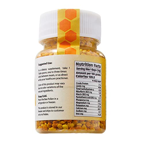 Raw Bee Pollen Dietary Supplement - Imported Cold from Greece and Shipped Cold (45 Grams)