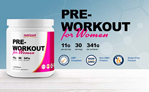 Nutricost Pre-Workout Powder for Women Watermelon (30 Serv)