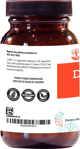 The Gut Institute Dragon Mojo Adaptogenic Formula - Natural Calm, Stress Relief and Focus Support Capsules with Tribulus, Horny Goat Weed, Tongkat Ali and More - 30-Day Supply - Made in The USA