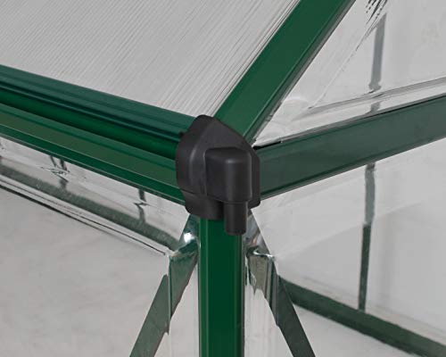 Palram HG5510G Hybrid Hobby Greenhouse, 6' x 10' x 7', Forest Green