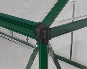 Palram HG5510G Hybrid Hobby Greenhouse, 6' x 10' x 7', Forest Green
