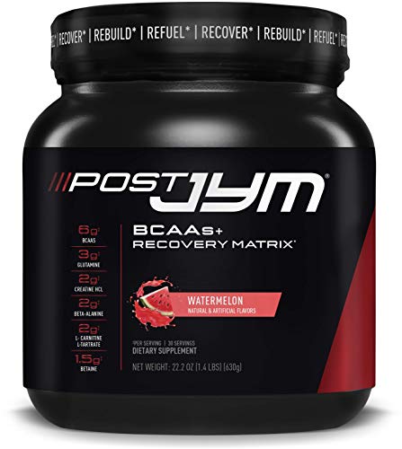 Post JYM Active Matrix - Post-Workout with BCAA's, Glutamine, Creatine HCL, Beta-Alanine, and More | JYM Supplement Science | Watermelon, 30 Servings