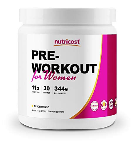 Nutricost Pre-Workout Powder for Women Peach Mango (30 Serv)