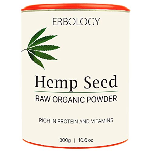 Organic Hemp Protein Powder 10.6 oz - Rich in Vitamin D and Minerals - Raw - Gluten-Free