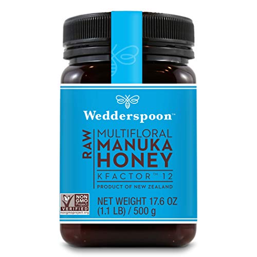 Wedderspoon Raw Premium Manuka Honey, Unpasteurized, Non-GMO Superfood, 17.6 oz