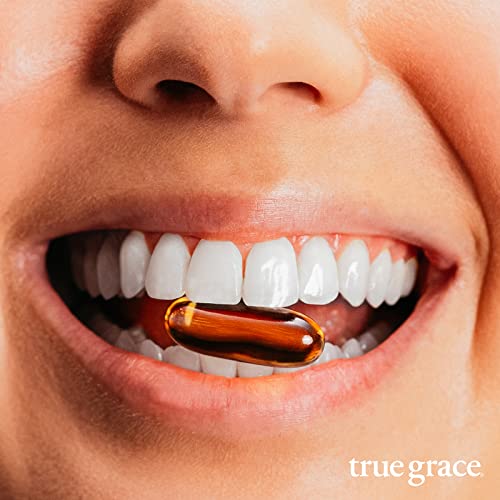 True Grace Omega-3 Fish Oil 2000mg Triglyceride Form Highly Concentrated EPA+DHA Brain, Heart, Joint & Immune Health Support Supplement-Wild-Caught,Molecularly Distilled,Purified,Non-GMO-180 Softgels