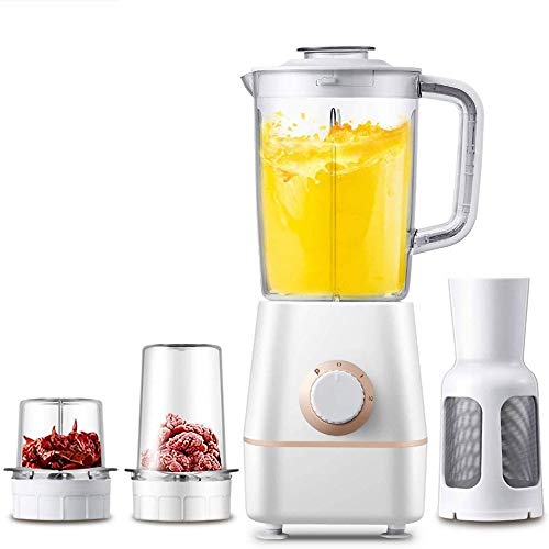 XYWCHK Blender Juicer Slow Juicer Slow Masticating Juicer Cold Press Juicer Vegetable Fruit Extractor with Quiet Motor/Reverse Function/Juice Jug (Color : White)