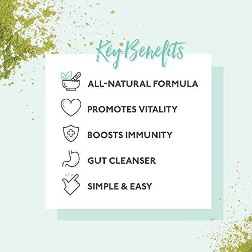 SkinnyMint Green Cleansing Elixir. Greens Superfood Powder containing 22+ Whole Foods (Wheat Grass, Spirulina, Chlorella) Probiotics, Fiber. Non GMO, Gluten Free, Vegan, Keto Approved