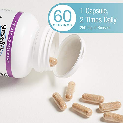 Stress-Relax Ashwagandha Sensoril by Natural Factors, 60 vegetarian capsules (60 servings)