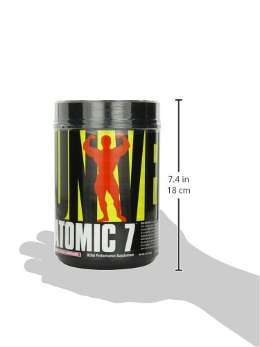 Universal Nutrition - Atomic 7 Enhanced BCAA Supplement - 8g BCAA with 2g Glutamine, 1g Citrulline Malate, 500mg L-Taurine - Rockin' Razz Lemonade - 70 Servings