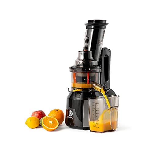 Ventray Slow Juicer Machine, Electric Cold Press Masticating Juice Extractor Maker for Citrus Orange Fruit Vegetable with Quiet Motor & Large Feed Chute, Vertical Compact Design and Easy Clean - 809