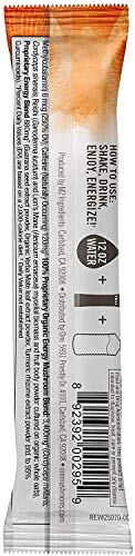 Om Mushroom Superfood Energy Plus Mushroom Powder Drink Mix, Citrus Orange, Single Serve, 10 Count, Mushroom Blend, Cordyceps, Yerba Mate, Tumeric, Vitamin B Complex, Pre-Workout, Immune Supplement