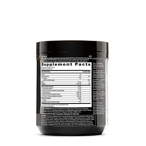 Beyond Raw LIT | Clinically Dosed Pre-Workout Powder | Contains Caffeine, L-Citruline, and Beta-Alanine, Nitrix Oxide and Preworkout Supplement | Jolly Rancher Watermelon | 30 Servings