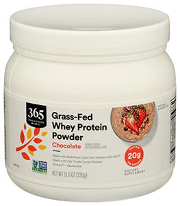 365 by Whole Foods Market, Protein Whey Grassfed Chocolate, 11.6 Ounce