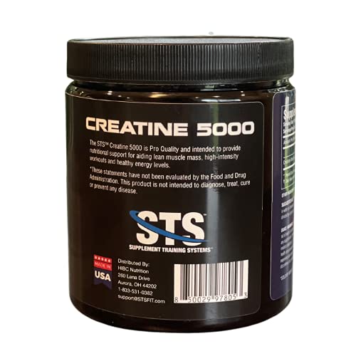 STS Creatine 300 Grams - 100% Pure Micronized Creatine Monohydrate Powder, Unflavored, Keto Friendly - 60 Servings